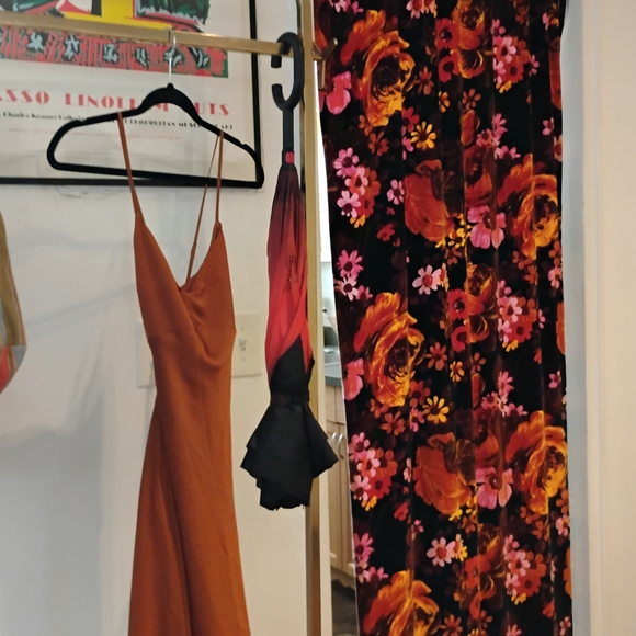 Orange Slip Dress - Picture 1 of 6